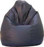 Beanskart XXL Bean Bag with Beans Teardrop Bean Bag  With Bean Filling (Grey)