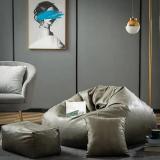 Urban Style Decore XXXL Suede Bean Bag With Beans Filled Teardrop Bean Bag  With Bean Filling (Brown)