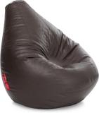 TXOR XXXL Tear Drop Bean Bag Cover  (Without Beans) (Brown)