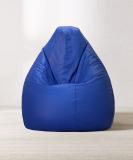 Beankart XXXL Bean Bag with Beans Teardrop Bean Bag  With Bean Filling (Blue)