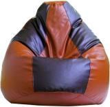 Beanskart XXL Bean Bag with Beans Teardrop Bean Bag  With Bean Filling (Tan, Brown)