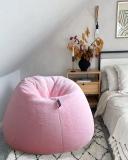 mollismoons XXXL beanbagfur Teardrop Bean Bag  With Bean Filling (Pink)