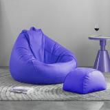 THREADVIBELIVING 4XL Bean Bag Footstool  With Bean Filling (Blue)