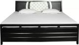 SoftSoul Furniture Metal King Hydraulic Bed (Finish Color - Black, Delivery Condition - Knock Down)