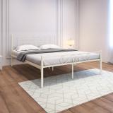 homdec Dorado Metal Queen Bed (Finish Color - Beige, Delivery Condition - DIY(Do-It-Yourself))