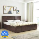 Ganpati Arts Sheesham Scott King Box Storage Bed/Palang/Cot for Bedroom/Home/Hotel Solid Wood King Box Bed (Finish Color - Walnut, Delivery Condition - DIY(Do-It-Yourself))