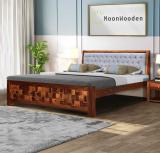 Churuwoodcraft Rosewood ( Sheesham ) Solid Wood King Bed (Finish Color - Natural, Delivery Condition - DIY(Do-It-Yourself))