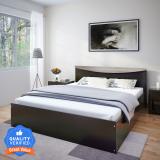 Flipkart Perfect Homes Carol Engineered Wood Queen Bed (Finish Color - Chocolate Wenge, Delivery Condition - Knock Down)