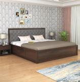 WOODENJOY Sheesham Wood Bed/Cot Bed/Palang For Bed Room/Home/Hotel Solid Wood Queen Box Bed (Finish Color - Walnut finish, Delivery Condition - DIY(Do-It-Yourself))