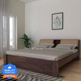 Ganpati Arts Sheesham Mayor King Size Bed/Palang/Cot Without Storage for Bedroom/Home/Hotel Solid Wood King Bed (Finish Color - Walnut, Delivery Condition - DIY(Do-It-Yourself))