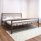 homdec Lyra Metal King Bed (Finish Color - Brown, Delivery Condition - DIY(Do-It-Yourself))