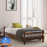 Flipkart Perfect Homes PureWood Sheesham Single Bed (Finish Color - Walnut, Delivery Condition - DIY(Do-It-Yourself))