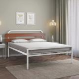 Nilkamal Nova Metal Queen Bed (Finish Color - Walnut, Delivery Condition - Knock Down)