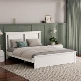 Wakefit Comet Engineered Wood King Bed (Finish Color - Frosty White, Delivery Condition - Knock Down)