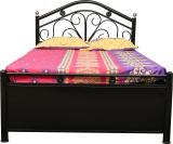 Lakecity group Bangui (6x6) Metal King Hydraulic Bed (Finish Color - Black, Delivery Condition - Knock Down)