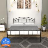 Flipkart Perfect Homes Studio London Metal King Bed (Finish Color - Dark Black, Delivery Condition - Knock Down)