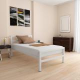 Nilkamal SLEEP Striker Metal Single Bed (Finish Color - White, Delivery Condition - Knock Down)