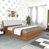 NITRAA furniture TIMBERLAND Engineered Wood Queen Box Bed (Finish Color - TEAK, Delivery Condition - Knock Down)