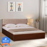 Mintwud from Pepperfry Kawasaki Engineered Wood King Box Bed (Finish Color - Planked Walnut, Delivery Condition - Knock Down)