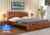 Flipkart Perfect Homes Sheesham ( Rosewood ) Solid Wood King Bed (Finish Color - Honey, Delivery Condition - DIY(Do-It-Yourself))