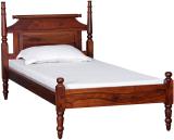 pipercrafts Sheesham Solid Wood Single Bed (Finish Color - Honey Oak, Delivery Condition - Knock Down)