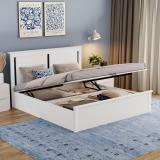 Wakefit Comet Engineered Wood King Box Bed (Finish Color - Frosty White, Delivery Condition - Knock Down)