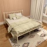 homdec Dorado Metal Queen Bed (Finish Color - Beige, Delivery Condition - DIY(Do-It-Yourself))