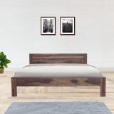 AMBICA WOODMART queen bed, sheesham wood queen bed, solid wood bed, bed for bed room, wooden bed Solid Wood Queen Bed (Finish Color - Provincial Teak Finish, Delivery Condition - DIY(Do-It-Yourself))