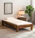 Modway Sheesham Wood Bed/Cot Bed/Palang For Bed Room/Home/Hotel Solid Wood Single Bed (Finish Color - RUSTIC-TEAK, Delivery Condition - DIY(Do-It-Yourself))