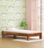 Modway Sheesham Wood Bed/Cot Bed/Palang For Bed Room/Home/Hotel Solid Wood Single Bed (Finish Color - Honey-Teak-5, Delivery Condition - DIY(Do-It-Yourself))