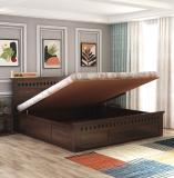 GOYALINTERIOR Sheesham Wood Kuber Bed With Storage For Bedroom/Home/Hotel Solid Wood King Hydraulic Bed (Finish Color - Walnut_HYD, Delivery Condition - DIY(Do-It-Yourself))