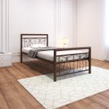 homdec Lyra Metal Single Bed (Finish Color - Brown, Delivery Condition - Optional Installation Available)