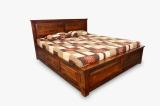 DOKRI Sheesham Wood Queen Size Bed/Cot For Bedroom/GuestRoom /Hotel With Box Bed Solid Wood Queen Box Bed (Finish Color - Honey Teak 5, Delivery Condition - DIY(Do-It-Yourself))