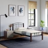 Godrej Interio Opal Pro Metal Single Bed (Finish Color - Black, brown, Delivery Condition - Knock Down)