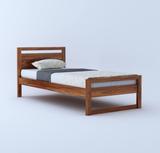 Flipkart Perfect Homes Rosewood (Sheesham) Solid Wood Single Bed (Finish Color - Teak, Delivery Condition - Optional Installation Available)