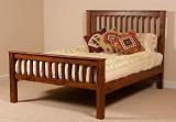 APRODZ Solid Wood King Bed (Finish Color - Dark Oak, Delivery Condition - DIY(Do-It-Yourself))