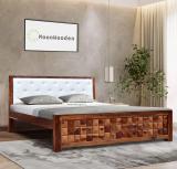 Flipkart Perfect Homes Solid Wood Queen Bed (Finish Color - Brown Finish, Delivery Condition - DIY(Do-It-Yourself))