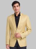 PARK AVENUE Solid Single Breasted Casual Men Blazer (Beige)