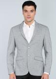 PARK AVENUE Self Design Single Breasted Formal Men Blazer (Grey)