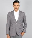 Raymond Checkered Single Breasted Formal Men Blazer (Grey)