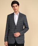 Raymond Checkered Single Breasted Formal Men Blazer (Grey)