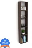 Allie Wood Wooden Walten for Home Office Study Room Engineered Wood Open Book Shelf (Finish Color - Wenge, Pre-assembled)