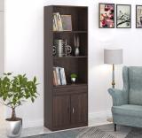 BLUEWUD Seonn Engineered Wood Open Book Shelf (Finish Color - Wenge, DIY(Do-It-Yourself))