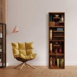 THE ATTIC READ Solid Wood Open Book Shelf (Finish Color - Honey 2, Pre-assembled)