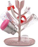 LuvLap Polypropylene Bottle Rack (Pink, 8 Bottles)