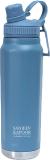 Sanjeev Kapoor by Classic Essentials Urban Stainless Steel Double Wall, Vacuum Insulated Water 800 ml Bottle (Pack of 1, Blue, Steel)