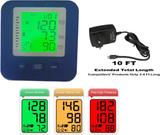 rsc healthcare BM 10 Digital BP ( 3D backlight color) Bp Monitor Fully Automatic Digital Blood Pressure Monitor with Rsc Healthcare AC/DC ADAPTER Bp Monitor (Blue)
