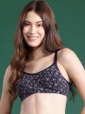 Dressberry DressBerry Floral Bra Full Coverage Lightly Padded Women Full Coverage Lightly Padded Bra (Blue, Pink)