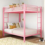 Vibrant Interior Amar Pink (6x3) Bunk Bed Metal Bunk Bed (Finish Color - PINK, Knock Down)