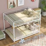 Vibrant Interior Marya White (6x3) Natural Fiber Bunk Bed (Finish Color - WHITE, Knock Down)